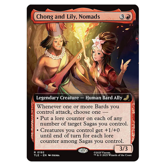 Chong and Lily, Nomads 0192 card from the Magic The Gathering set Avatar: The Last Airbender Eternal