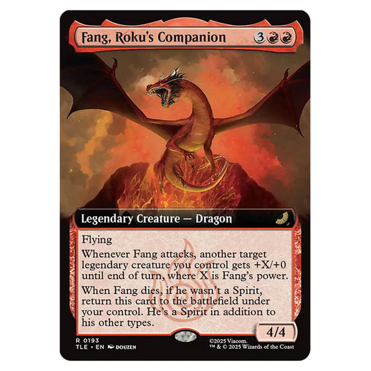Fang, Roku's Companion 0193 card from the Magic The Gathering set Avatar: The Last Airbender Eternal