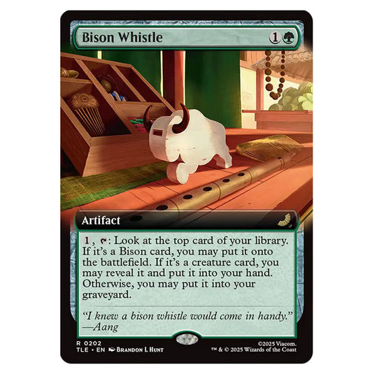 Bison Whistle 0202 card from the Magic The Gathering set Avatar: The Last Airbender Eternal