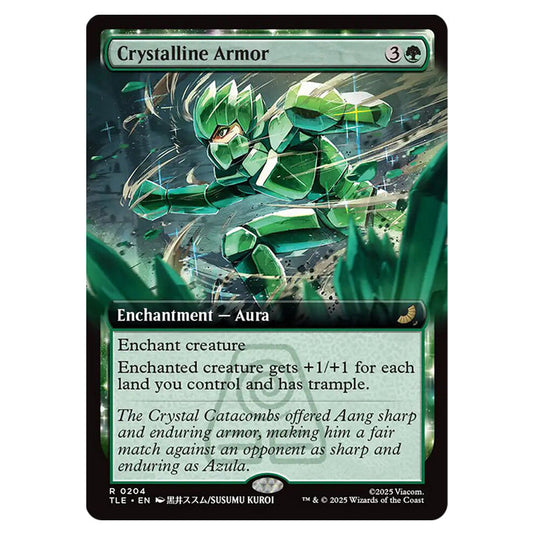 Crystalline Armor 0204 card from the Magic The Gathering set Avatar: The Last Airbender Eternal