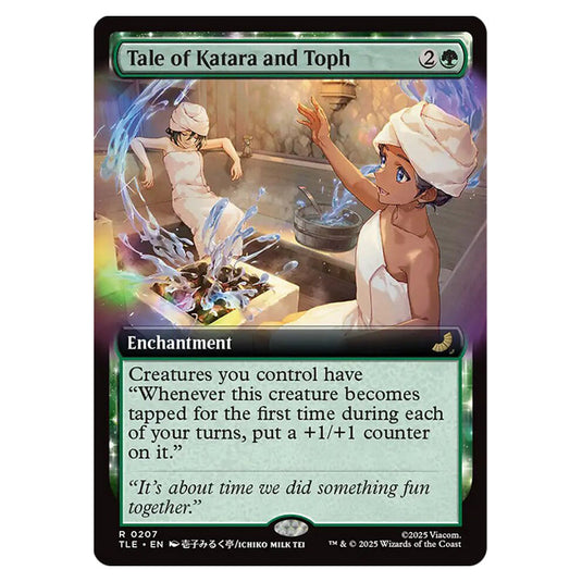 Tale of Katara and Toph 0207 card from the Magic The Gathering set Avatar: The Last Airbender Eternal
