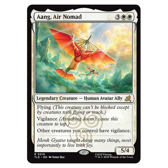 Aang, Air Nomad 0210 card from the Magic The Gathering set Avatar: The Last Airbender Eternal