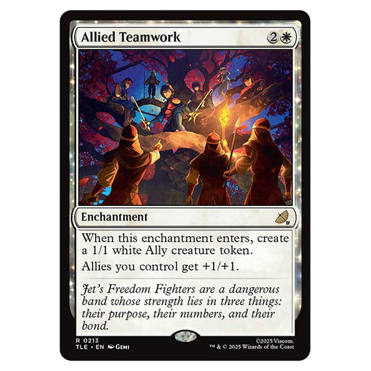 Allied Teamwork 0213 card from the Magic The Gathering set Avatar: The Last Airbender Eternal