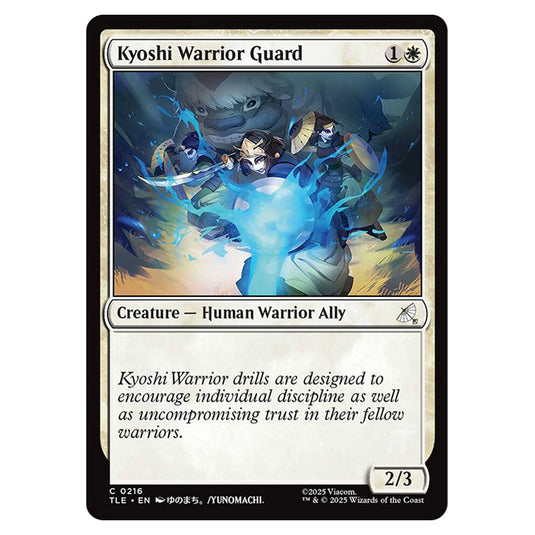 Kyoshi Warrior Guard 0216 card from the Magic The Gathering set Avatar: The Last Airbender Eternal