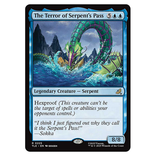 The Terror of Serpent's Pass 0225 card from the Magic The Gathering set Avatar: The Last Airbender Eternal