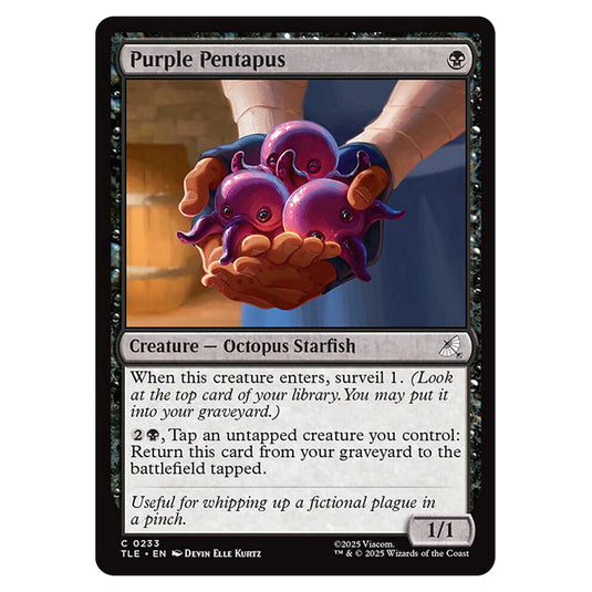 Purple Pentapus 0233 card from the Magic The Gathering set Avatar: The Last Airbender Eternal