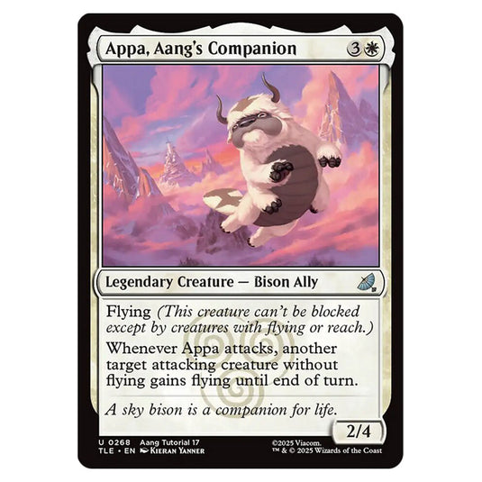 Appa, Aang's Companion 0268 card from the Magic The Gathering set Avatar: The Last Airbender Eternal