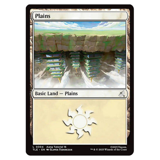 Plains 0304 card from the Magic The Gathering set Avatar: The Last Airbender Eternal