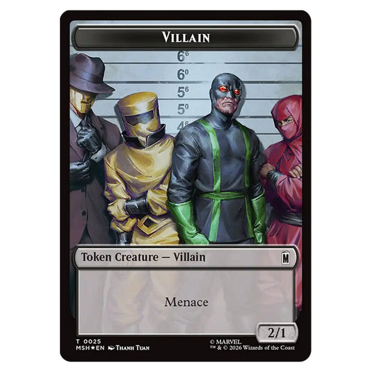Villain 0025 card from the Magic The Gathering set Marvel Super Heroes Tokens