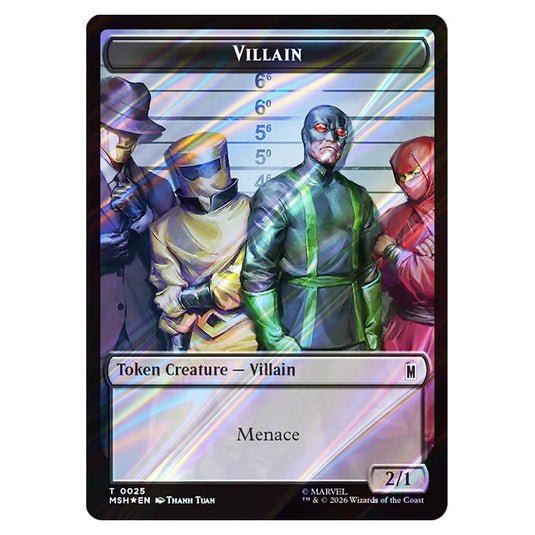 Villain 0025 card from the Magic The Gathering set Marvel Super Heroes Tokens
