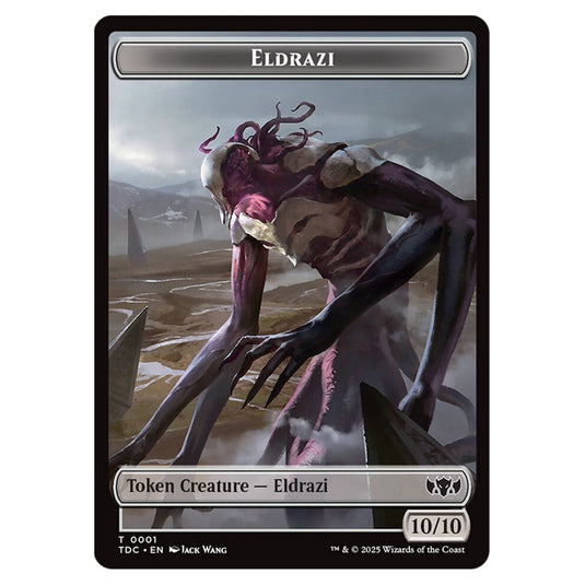 Eldrazi 0001 card from the Magic The Gathering set Tarkir: Dragonstorm Commander Tokens