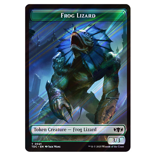 Frog Lizard 0021 card from the Magic The Gathering set Tarkir: Dragonstorm Commander Tokens