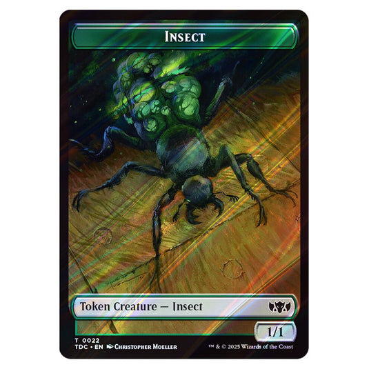 Insect 0022 card from the Magic The Gathering set Tarkir: Dragonstorm Commander Tokens