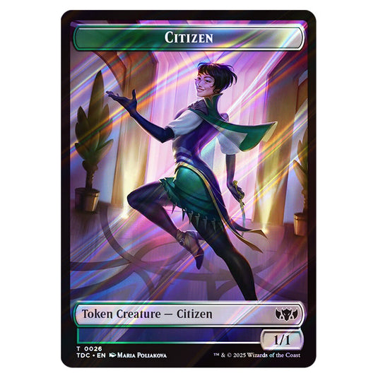 Citizen 0026 card from the Magic The Gathering set Tarkir: Dragonstorm Commander Tokens