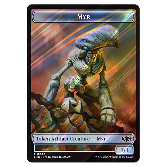 Myr 0030 card from the Magic The Gathering set Tarkir: Dragonstorm Commander Tokens