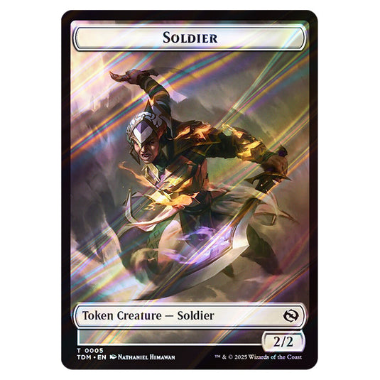 Soldier 0005 card from the Magic The Gathering set Tarkir: Dragonstorm Tokens