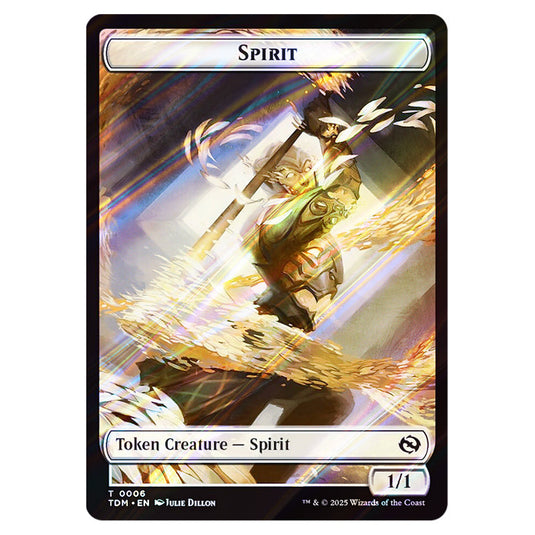 Spirit 0006 card from the Magic The Gathering set Tarkir: Dragonstorm Tokens