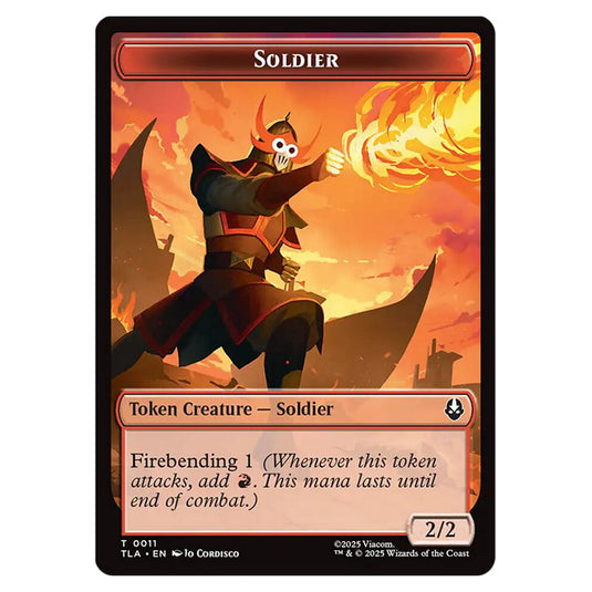 Soldier 0011 card from the Magic The Gathering set Avatar: The Last Airbender Tokens