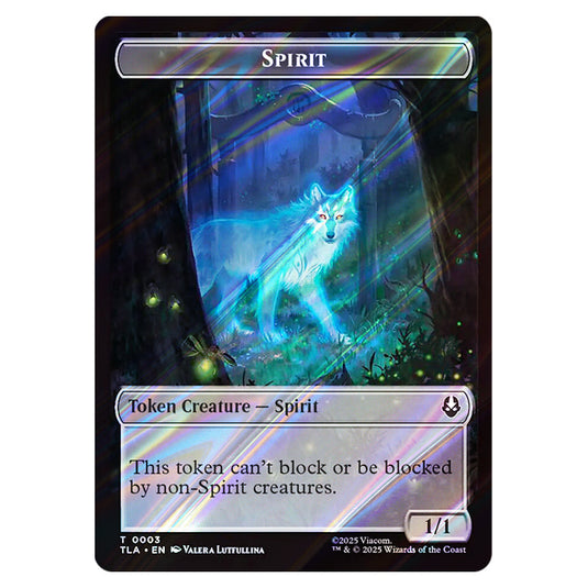 Spirit 0003 card from the Magic The Gathering set Avatar: The Last Airbender Tokens