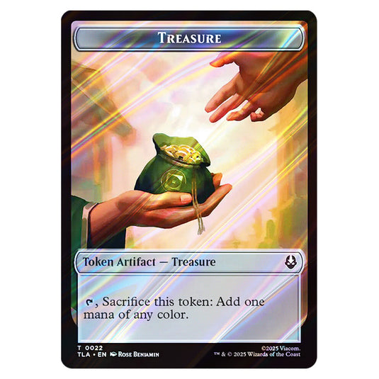 Treasure 0022 card from the Magic The Gathering set Avatar: The Last Airbender Tokens