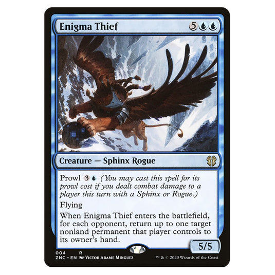 Enigma Thief 004 card from the Magic The Gathering set Zendikar Rising Commander