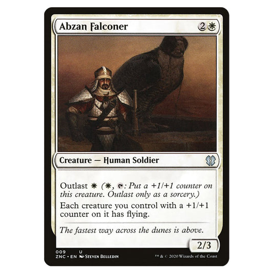 Abzan Falconer 009 card from the Magic The Gathering set Zendikar Rising Commander