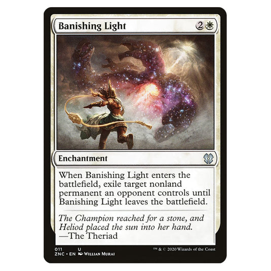 Banishing Light 011 card from the Magic The Gathering set Zendikar Rising Commander
