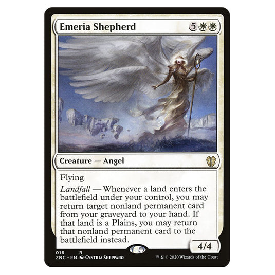 Emeria Shepherd 016 card from the Magic The Gathering set Zendikar Rising Commander