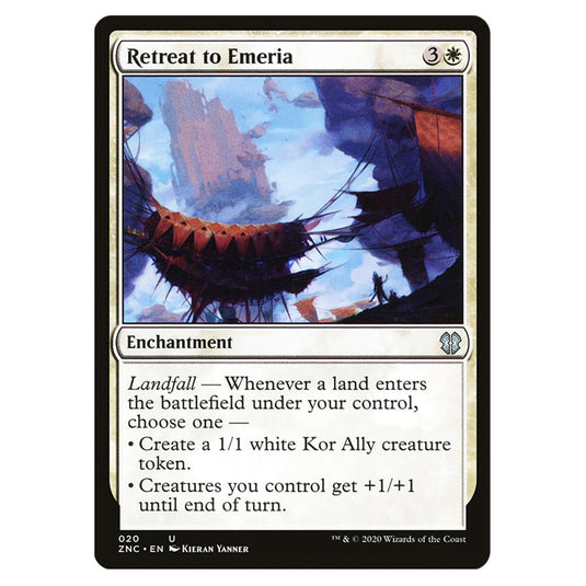 Retreat to Emeria 020 card from the Magic The Gathering set Zendikar Rising Commander
