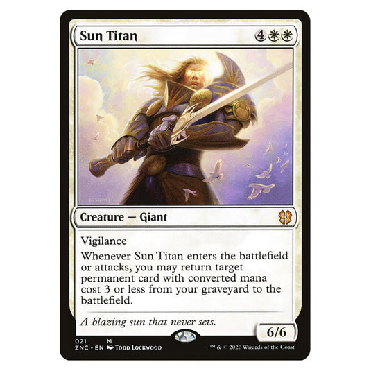 Sun Titan 021 card from the Magic The Gathering set Zendikar Rising Commander