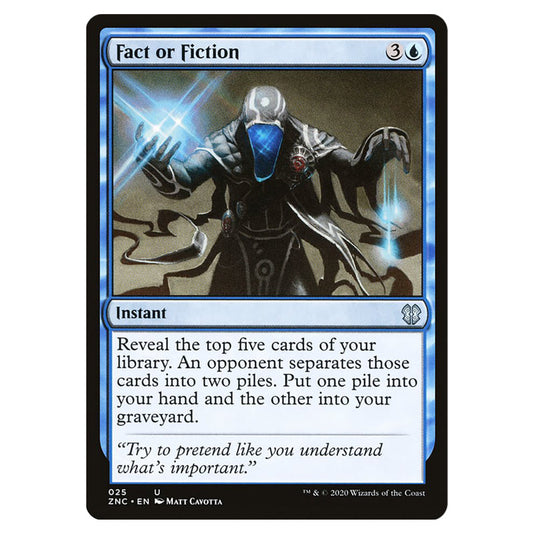 Fact or Fiction 025 card from the Magic The Gathering set Zendikar Rising Commander