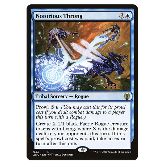 Notorious Throng 033 card from the Magic The Gathering set Zendikar Rising Commander