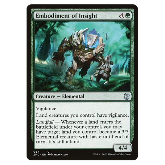 Embodiment of Insight 064 card from the Magic The Gathering set Zendikar Rising Commander