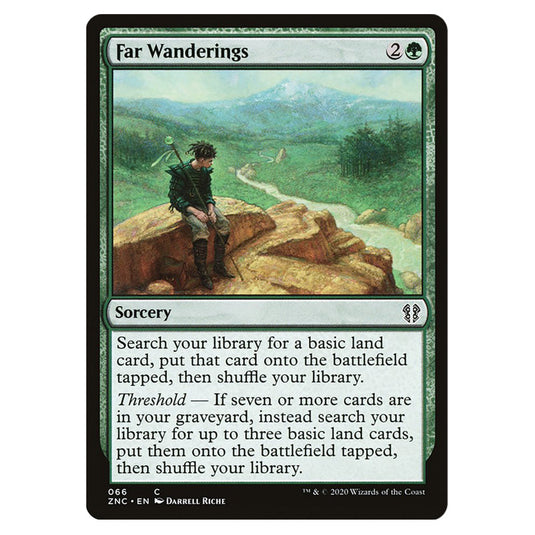 Far Wanderings 066 card from the Magic The Gathering set Zendikar Rising Commander