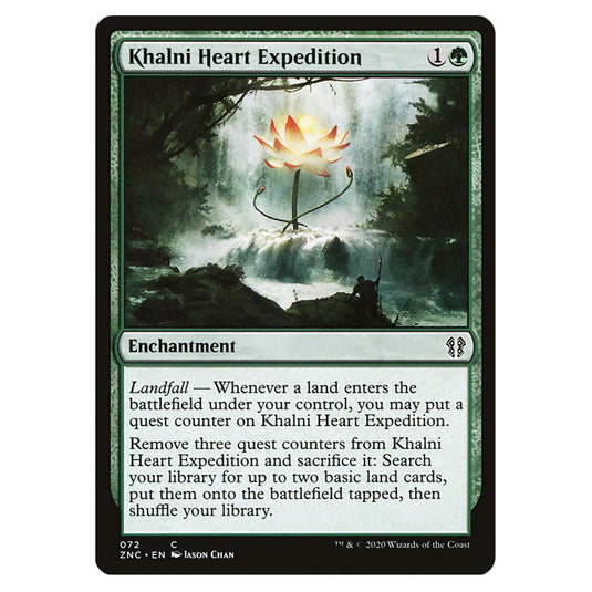 Khalni Heart Expedition 072 card from the Magic The Gathering set Zendikar Rising Commander