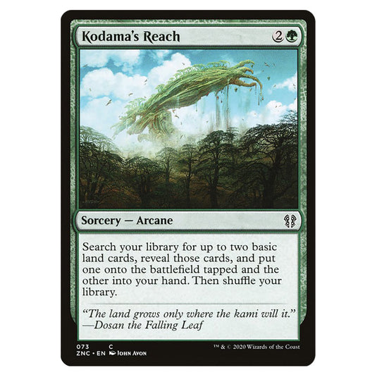Kodama's Reach 073 card from the Magic The Gathering set Zendikar Rising Commander