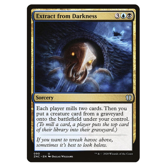 Extract from Darkness 090 card from the Magic The Gathering set Zendikar Rising Commander