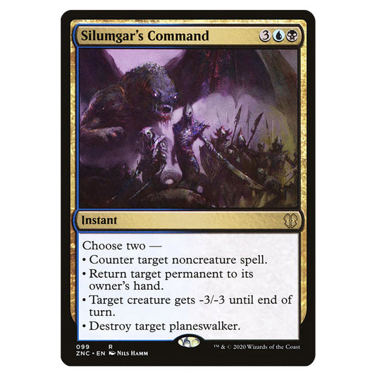 Silumgar's Command 099 card from the Magic The Gathering set Zendikar Rising Commander