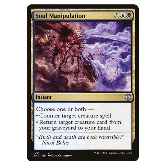 Soul Manipulation 100 card from the Magic The Gathering set Zendikar Rising Commander