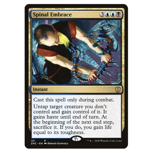 Spinal Embrace 101 card from the Magic The Gathering set Zendikar Rising Commander