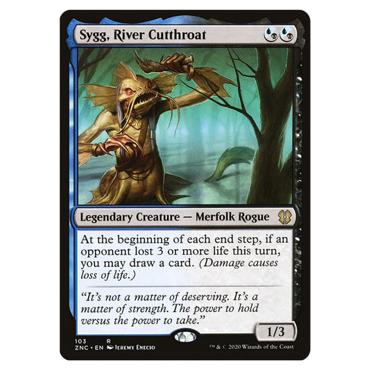 Sygg, River Cutthroat 103 card from the Magic The Gathering set Zendikar Rising Commander