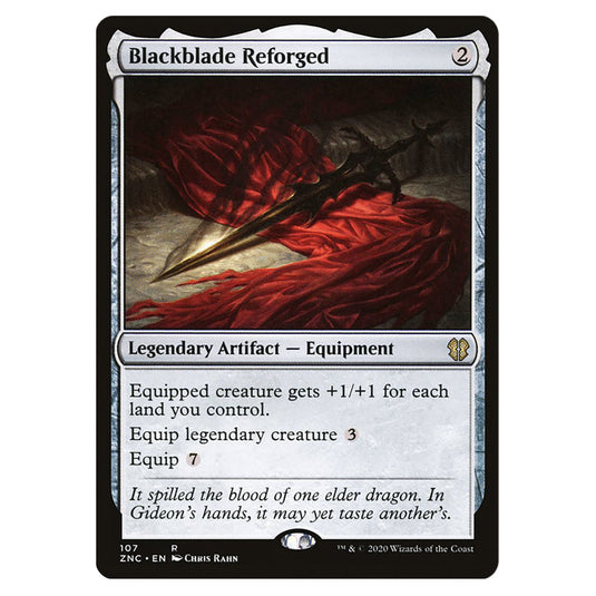 Blackblade Reforged 107 card from the Magic The Gathering set Zendikar Rising Commander