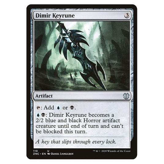 Dimir Keyrune 110 card from the Magic The Gathering set Zendikar Rising Commander