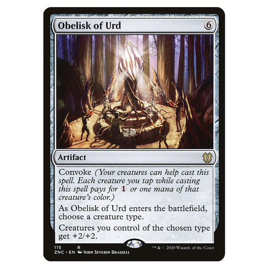 Obelisk of Urd 115 card from the Magic The Gathering set Zendikar Rising Commander