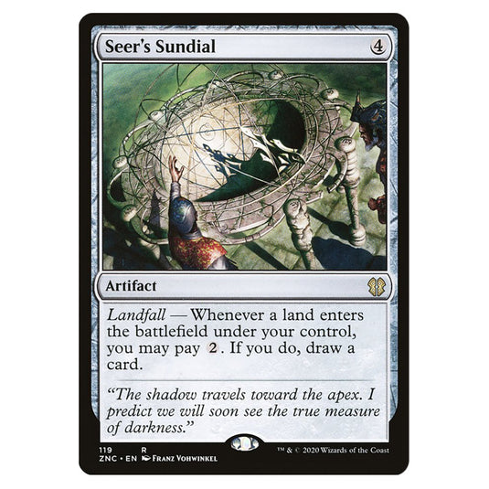 Seer's Sundial 119 card from the Magic The Gathering set Zendikar Rising Commander
