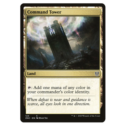 Command Tower 124 card from the Magic The Gathering set Zendikar Rising Commander