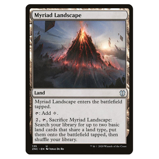 Myriad Landscape 135 card from the Magic The Gathering set Zendikar Rising Commander