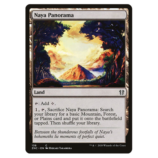 Naya Panorama 136 card from the Magic The Gathering set Zendikar Rising Commander