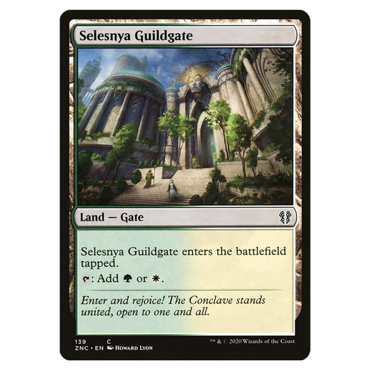 Selesnya Guildgate 139 card from the Magic The Gathering set Zendikar Rising Commander
