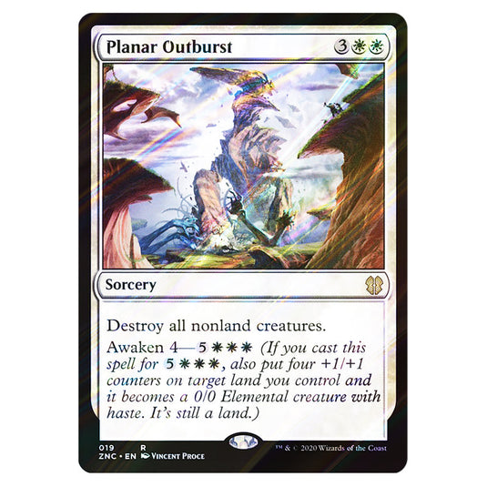 Planar Outburst 019 card from the Magic The Gathering set Zendikar Rising Commander